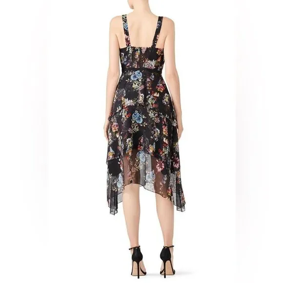 Slate & Willow Trifecta Tiered Floral Midi Dress - Picture 3 of 5